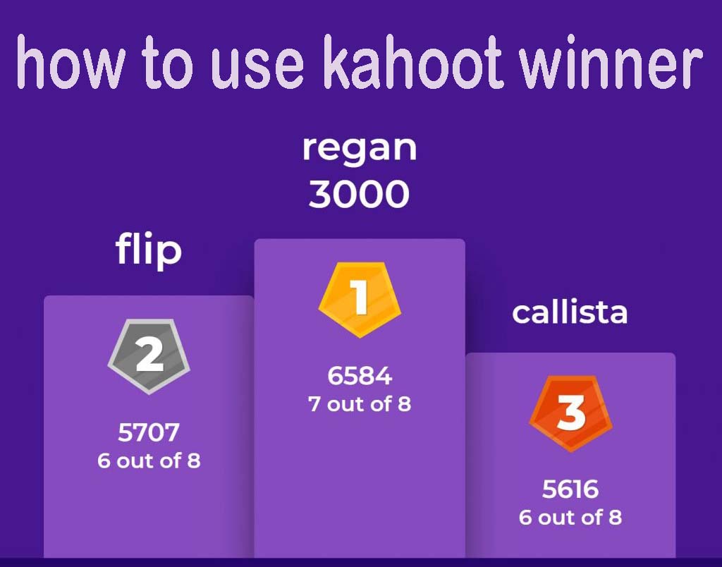 how to use kahoot winner