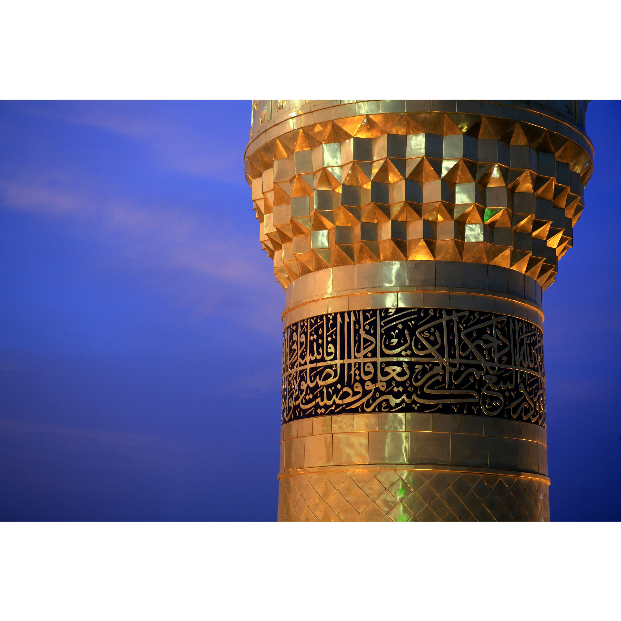 تابلو شاسی طرح گلدسته حرم امام حسین مدل T2408